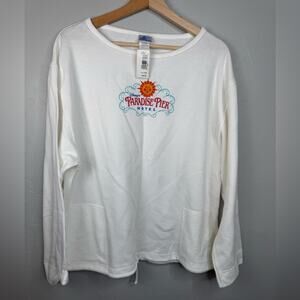 NWT Vintage Disneyland Paradise Pier Disney Long Sleeve Shirt Size XXL